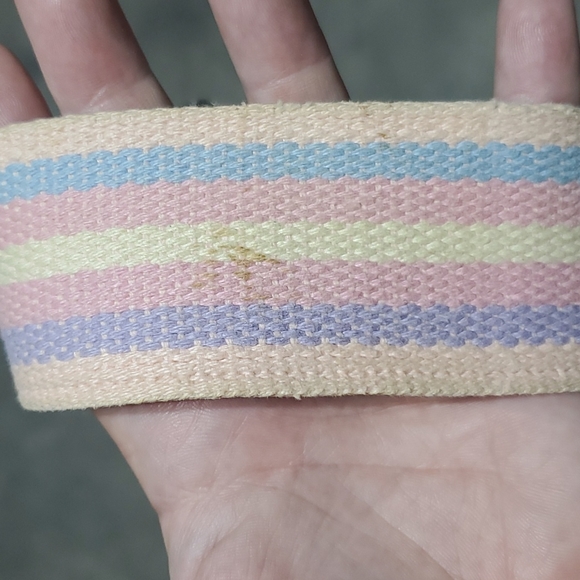 Retro pastel stripe adjustable belt - Picture 9 of 10